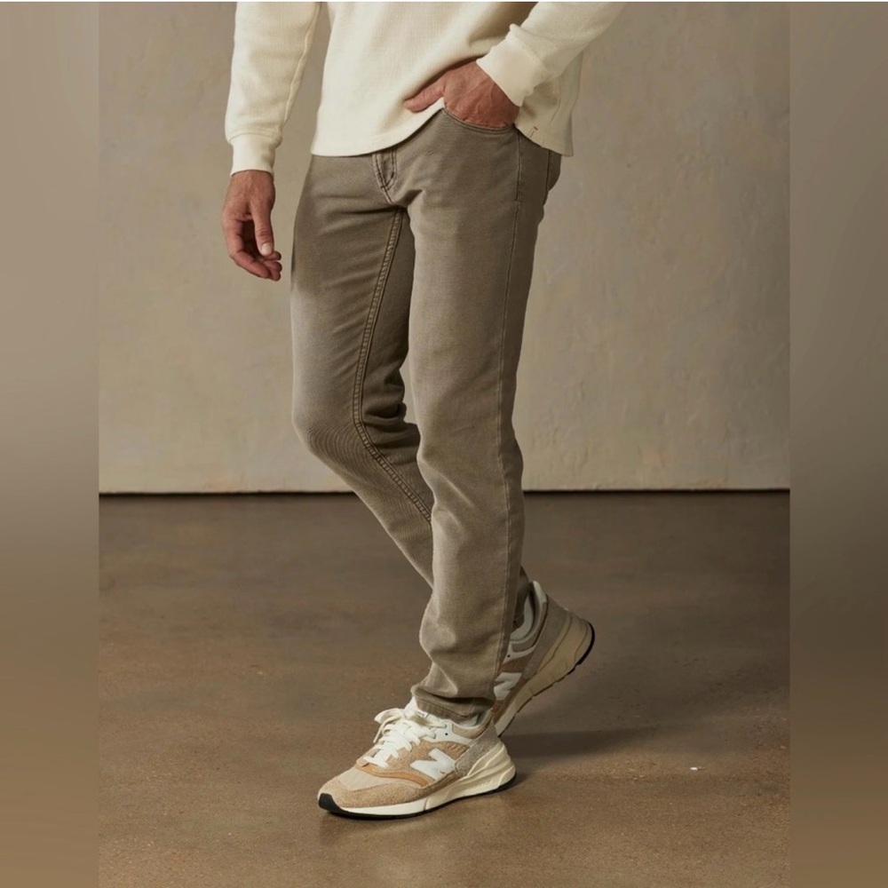 The Normal Brand Comfort Terry Pant in Taupe 31x30